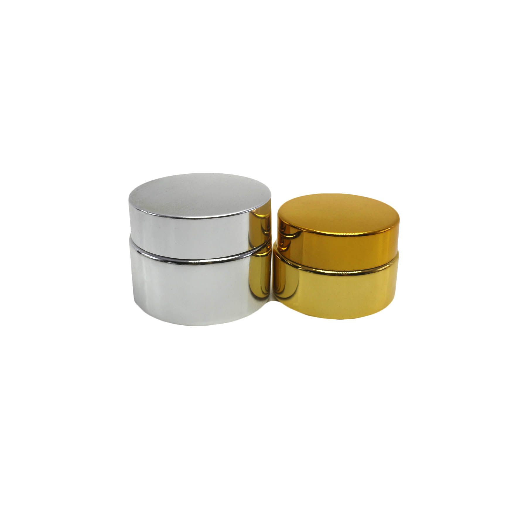 Wholesale clear luxury cosmetics jar glass for face cream with silver lid GJ-CC63