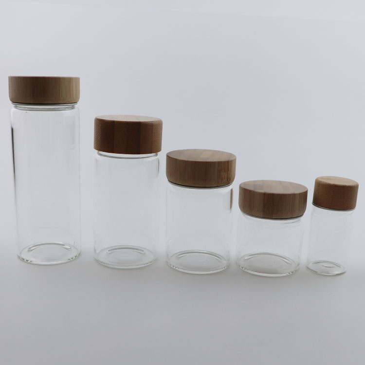 Wholesale clear mini bottle 1ml 2ml 3ml 5ml 10ml 15ml 20ml 25ml glass vials with cork lid