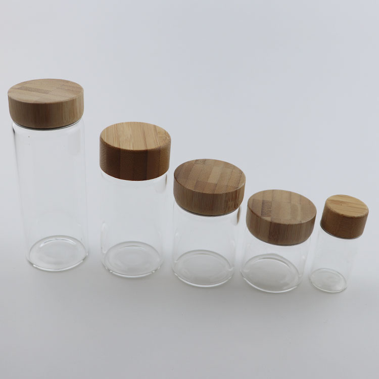 Wholesale clear mini bottle 1ml 2ml 3ml 5ml 10ml 15ml 20ml 25ml glass vials with cork lid