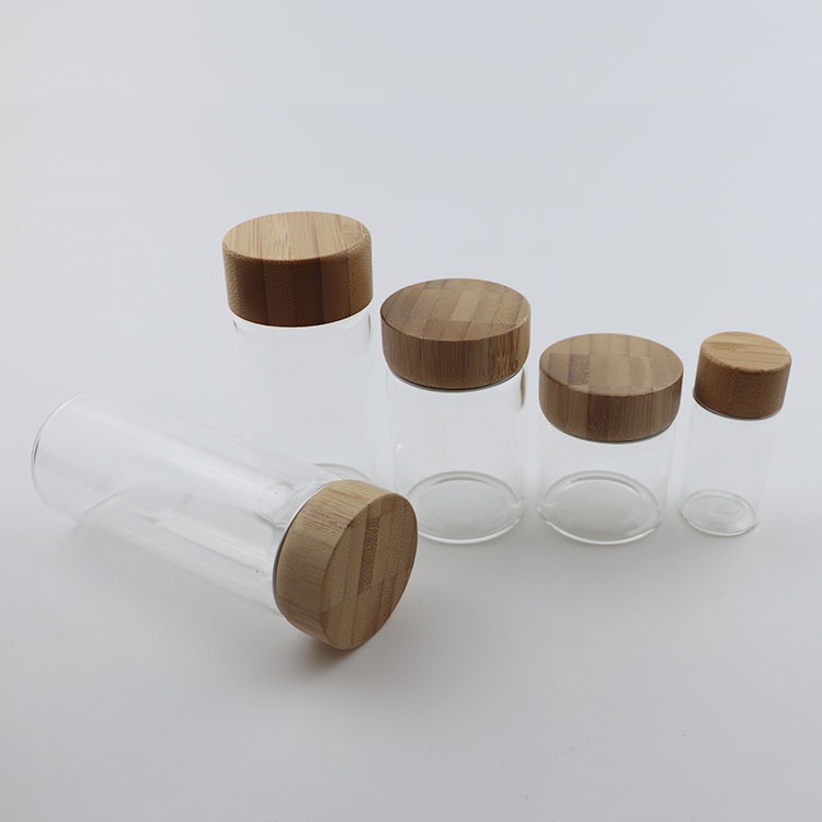Wholesale clear mini bottle 1ml 2ml 3ml 5ml 10ml 15ml 20ml 25ml glass vials with cork lid