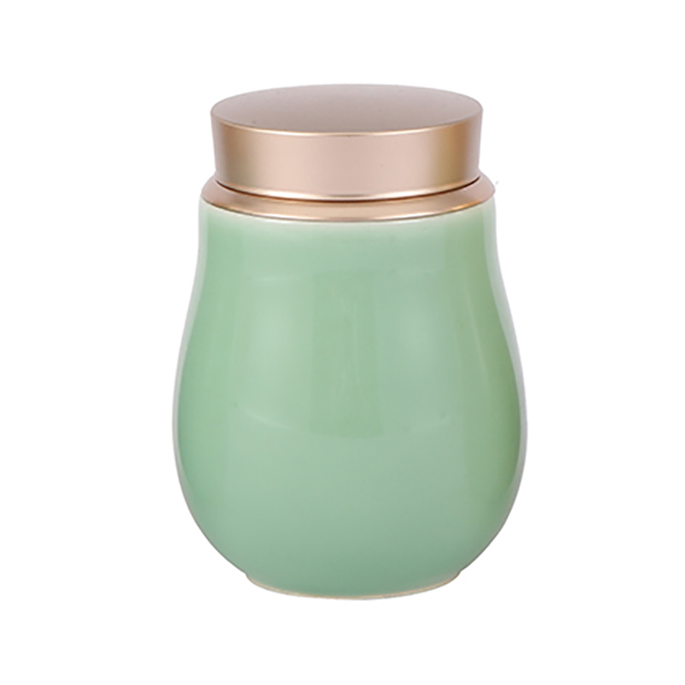 Wholesale color porcelain Canister Sets decorative Ceramic storage candy jar with lid for living room
