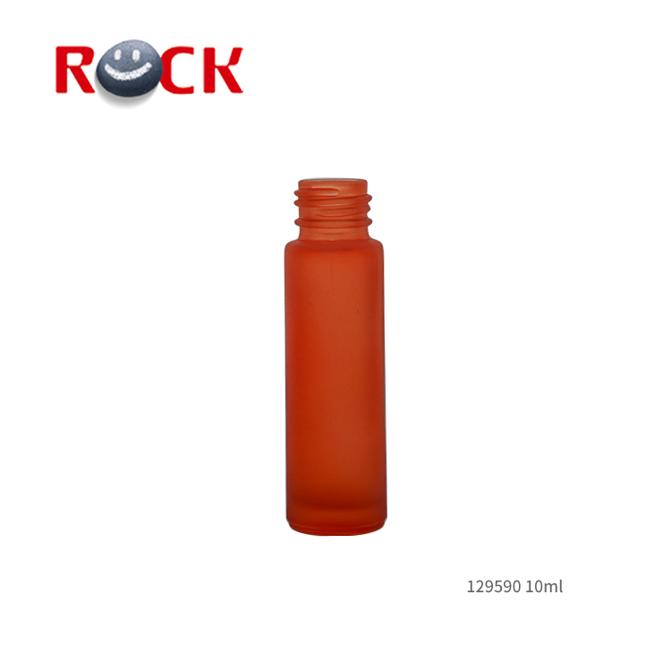 Wholesale colorful frosted 10ml perfume roll on glass bottle