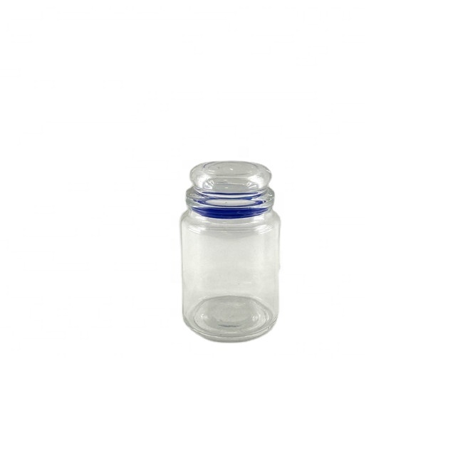 Wholesale cookie jar glass spicy glass jars extra large glass jar with lid