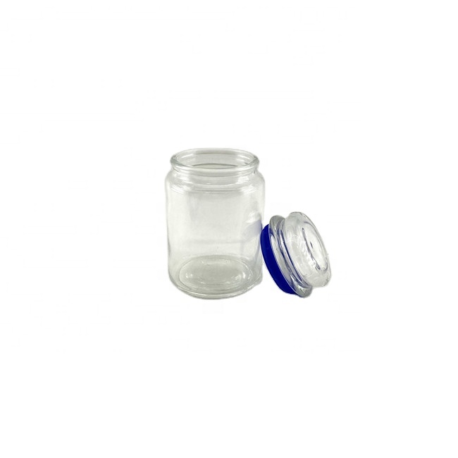 Wholesale cookie jar glass spicy glass jars extra large glass jar with lid