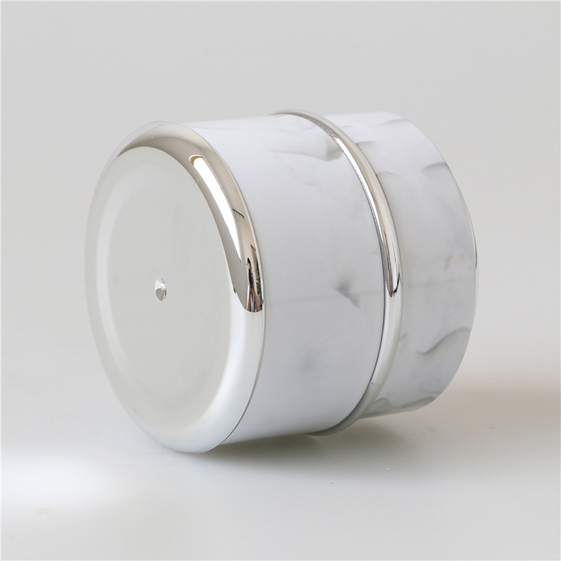 Wholesale cool design empty 50ml white cosmetic cream jars