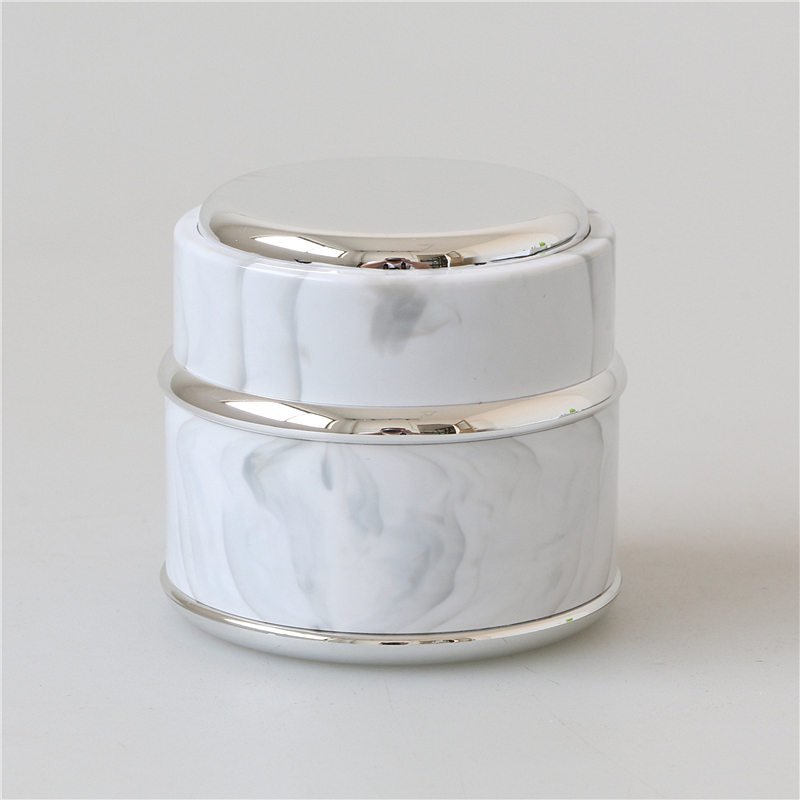 Wholesale cool design empty 50ml white cosmetic cream jars