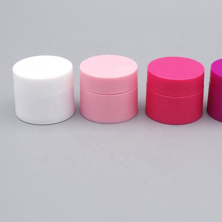 Wholesale cosmetic PP 10g pink facial cream jar