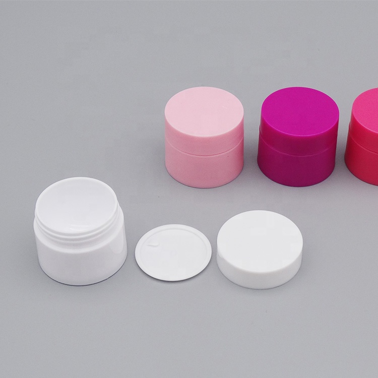 Wholesale cosmetic PP 10g pink facial cream jar