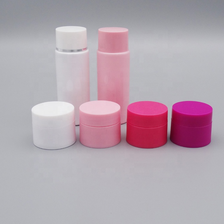 Wholesale cosmetic PP 10g pink facial cream jar