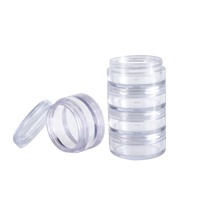 Wholesale cosmetic container 3g 5g 10g Clear Plastic Cream Jar