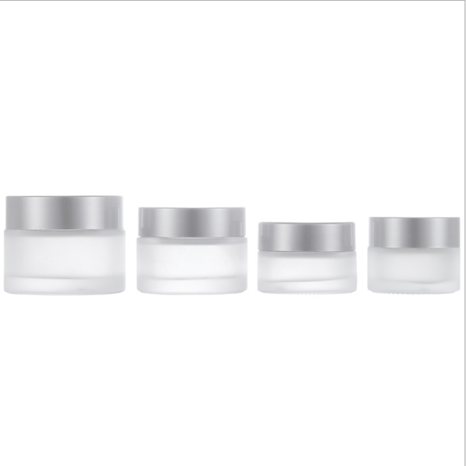 Wholesale cosmetic eye cream jar 50g 30g 20g 15g for glass cosmetic jar