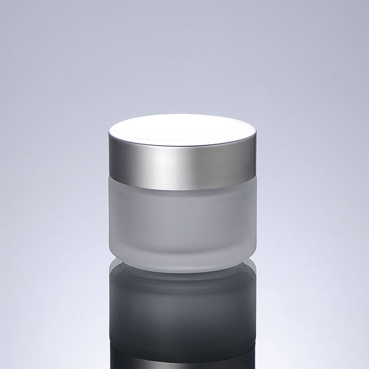 Wholesale cosmetic frosted cream jar 50g for glass cosmetic jar