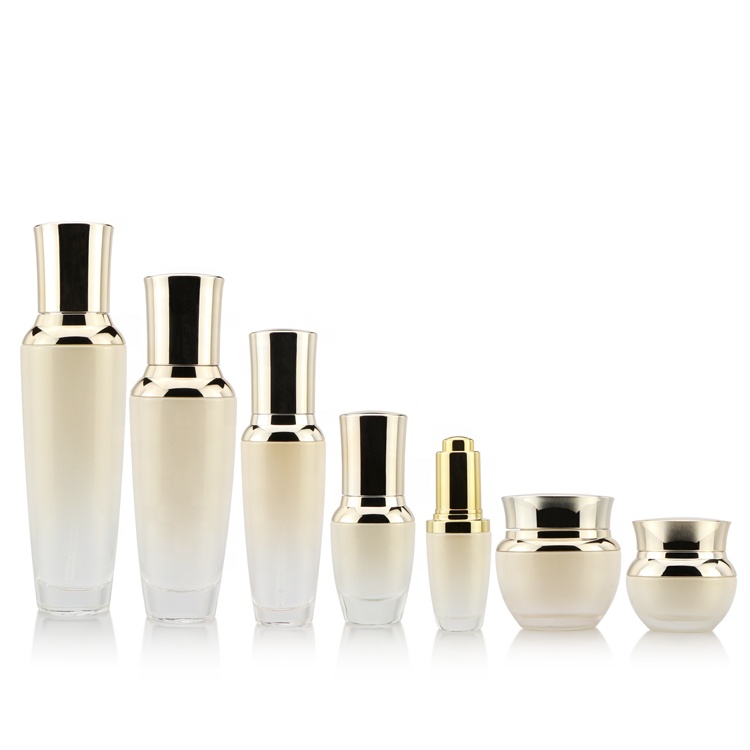 Wholesale cosmetic glass pump/sprayer bottle set