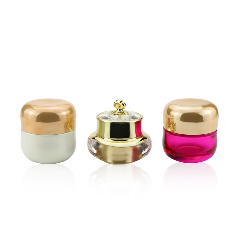 Wholesale cosmetic packaging 5g 10g 15g 20g 30g 50g black white acrylic plastic face cream empty jar
