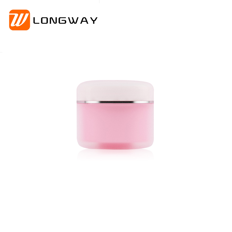 Wholesale cosmetic packaging container 30g 50g 100g PP bb frosted matte pink plastic skin care cream lip scrub jar 100ml