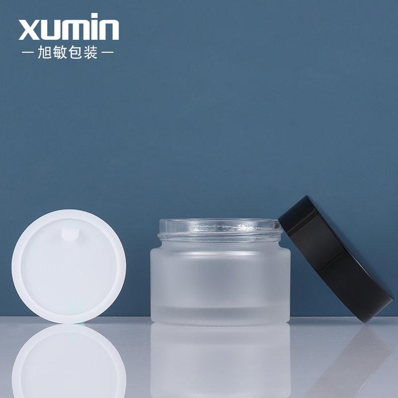 Wholesale cosmetic packaging containers 20g 30g 50g glass cream jar for 15g cosmetic cream jars