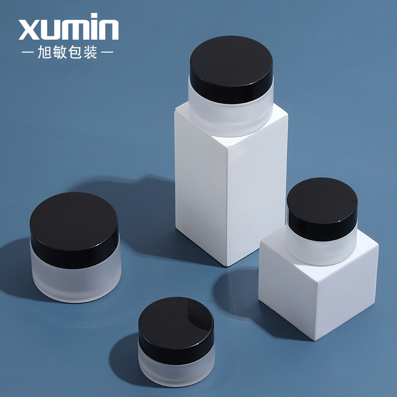 Wholesale cosmetic packaging containers 20g 30g 50g glass cream jar for 15g cosmetic cream jars