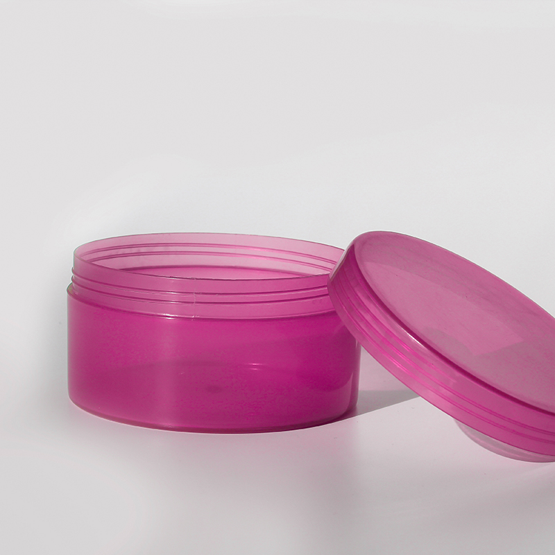 Wholesale cosmetic plastic container cristal empty jars with lid whipped butter shea jars 4oz cosmetic cream jar