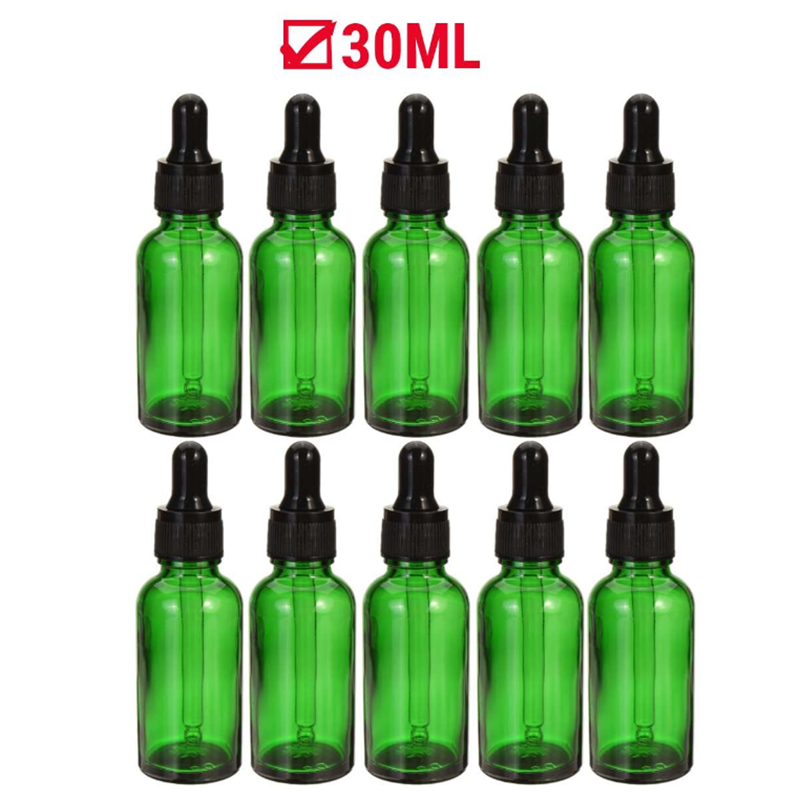 Wholesale cosmetic serum containers 10ml 15ml 20ml 30ml 50ml 100ml essential oil face serum glass dropper bottle