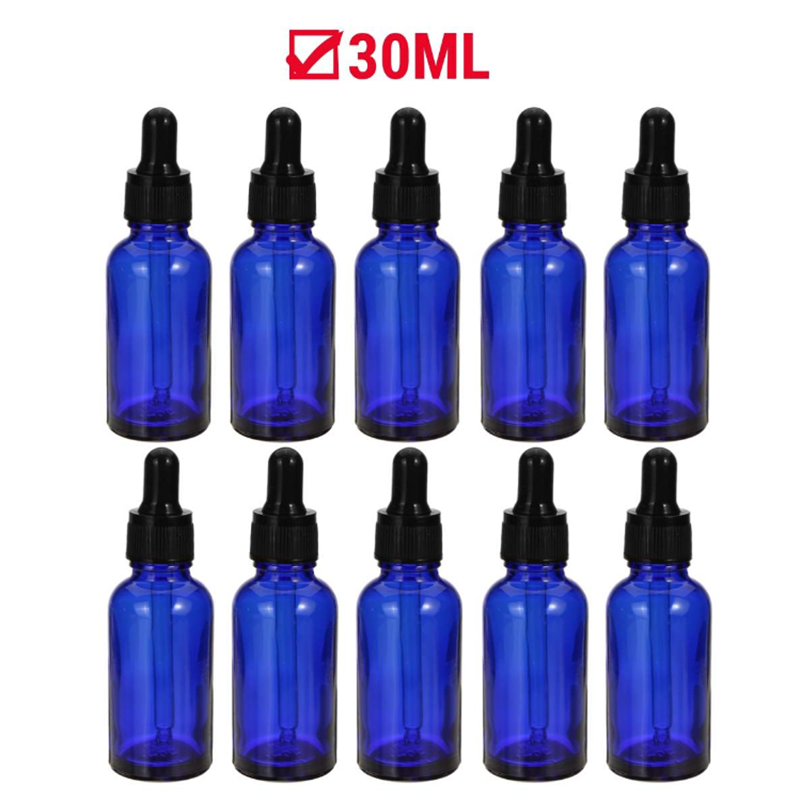 Wholesale cosmetic serum containers 10ml 15ml 20ml 30ml 50ml 100ml essential oil face serum glass dropper bottle