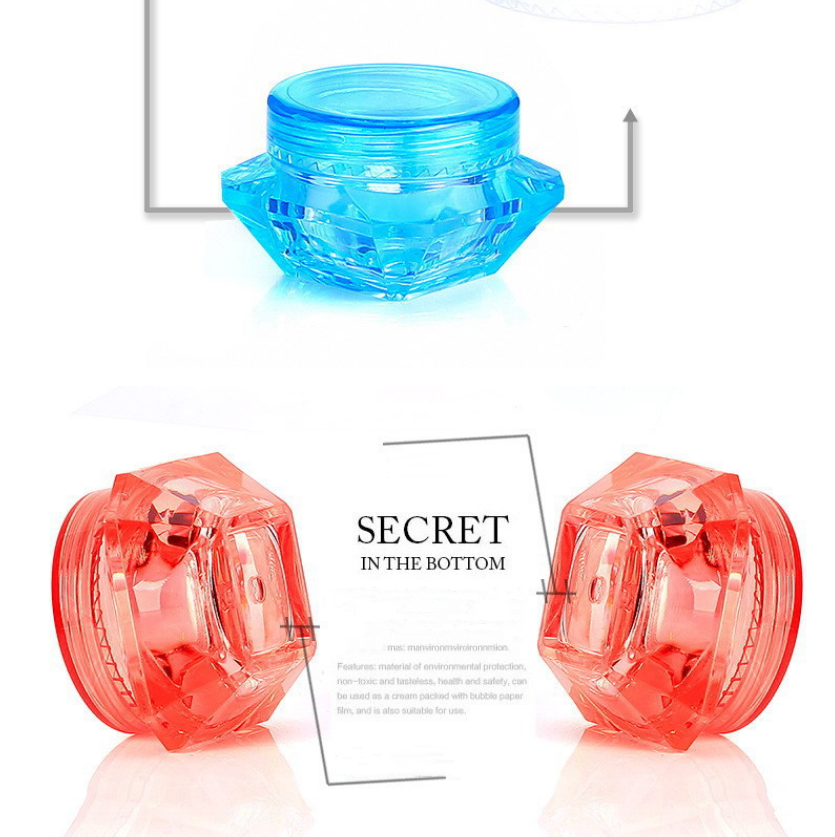 Wholesale cosmetics face cream Empty bottle 3g/5g diamond face cream Box Cream Bottle Cosmetics package sample box empty bottle