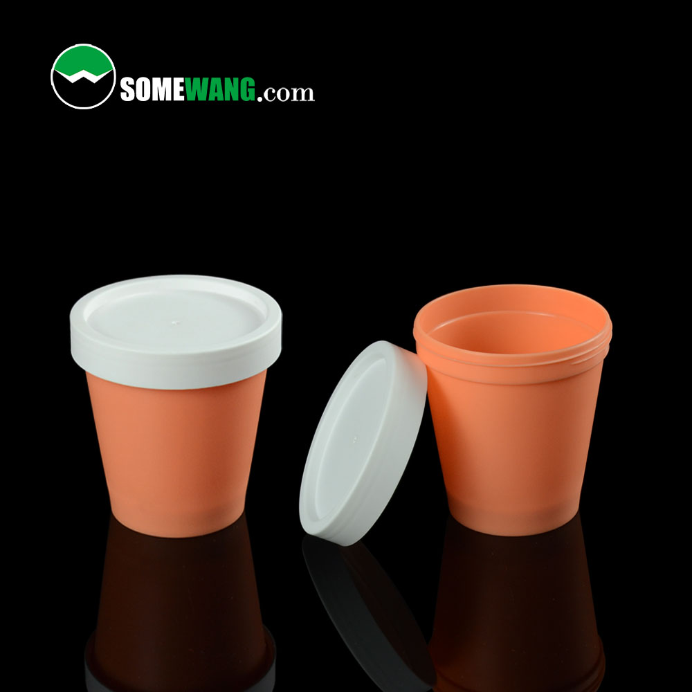 Wholesale cream container 50ml colorful PP plastic cosmetic jars with lid