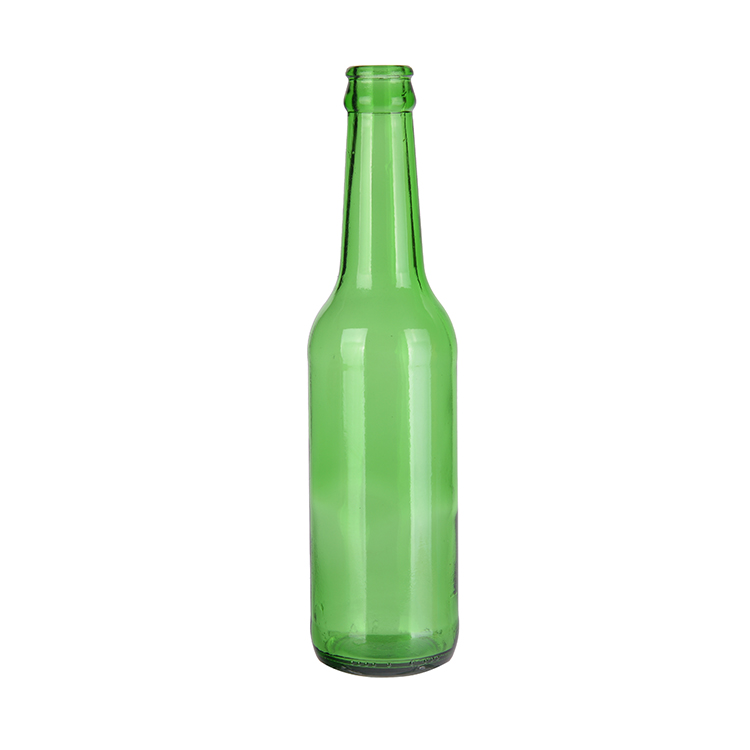 Wholesale crown top botella para cerveza 11oz 330ml green blue glass Beer Bottle