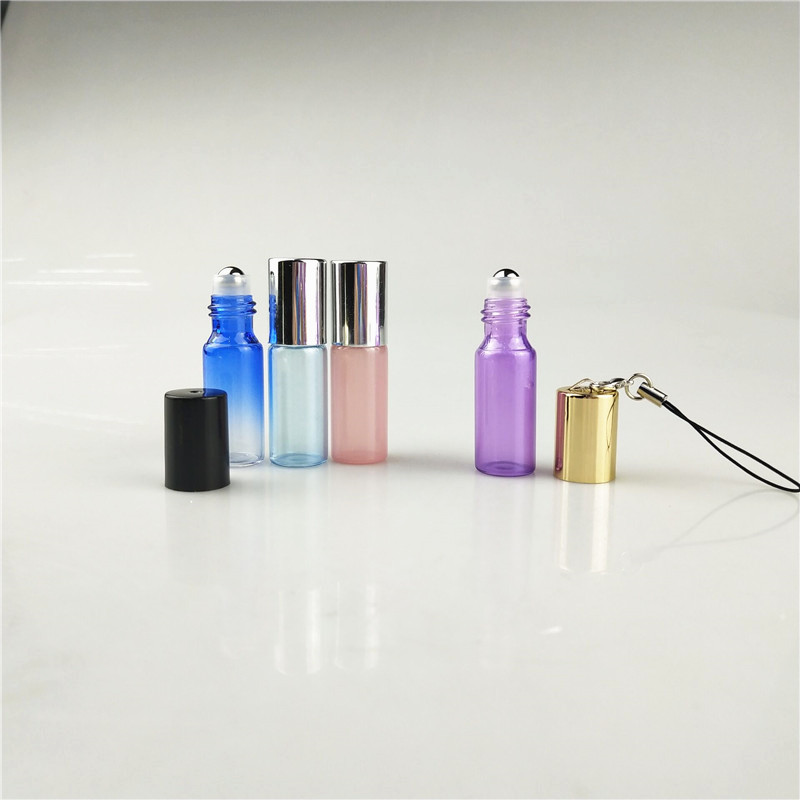 Wholesale custom 1.5ml 2 ml 3ml small glass bottles cosmetics glass vial for essential oil