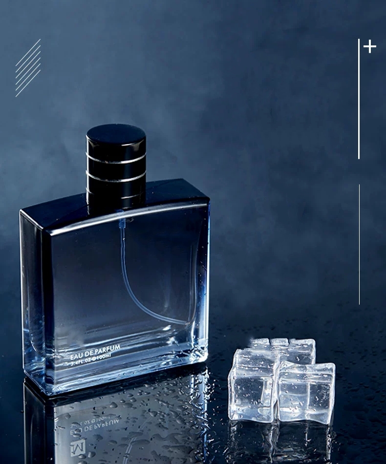 Wholesale custom 100 ml men's fashion with spray shape suitable for reloading perfume spray bottle empty with fine packaging box