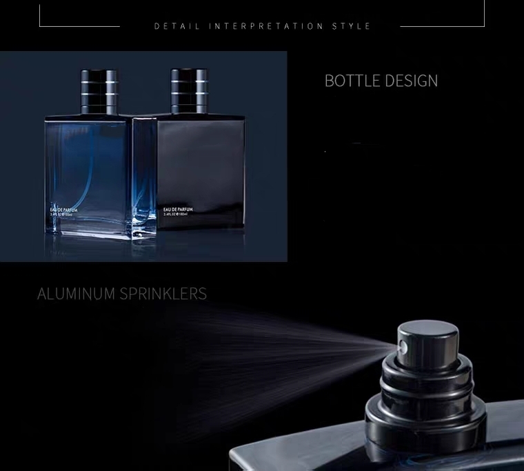 Wholesale custom 100 ml men's fashion with spray shape suitable for reloading perfume spray bottle empty with fine packaging box