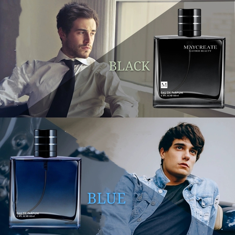 Wholesale custom 100 ml men's fashion with spray shape suitable for reloading perfume spray bottle empty with fine packaging box