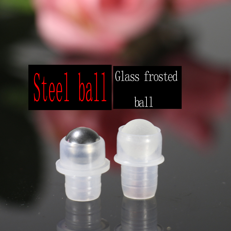 Wholesale custom 1ML cosmetic essential oil transparent glass ball bottle