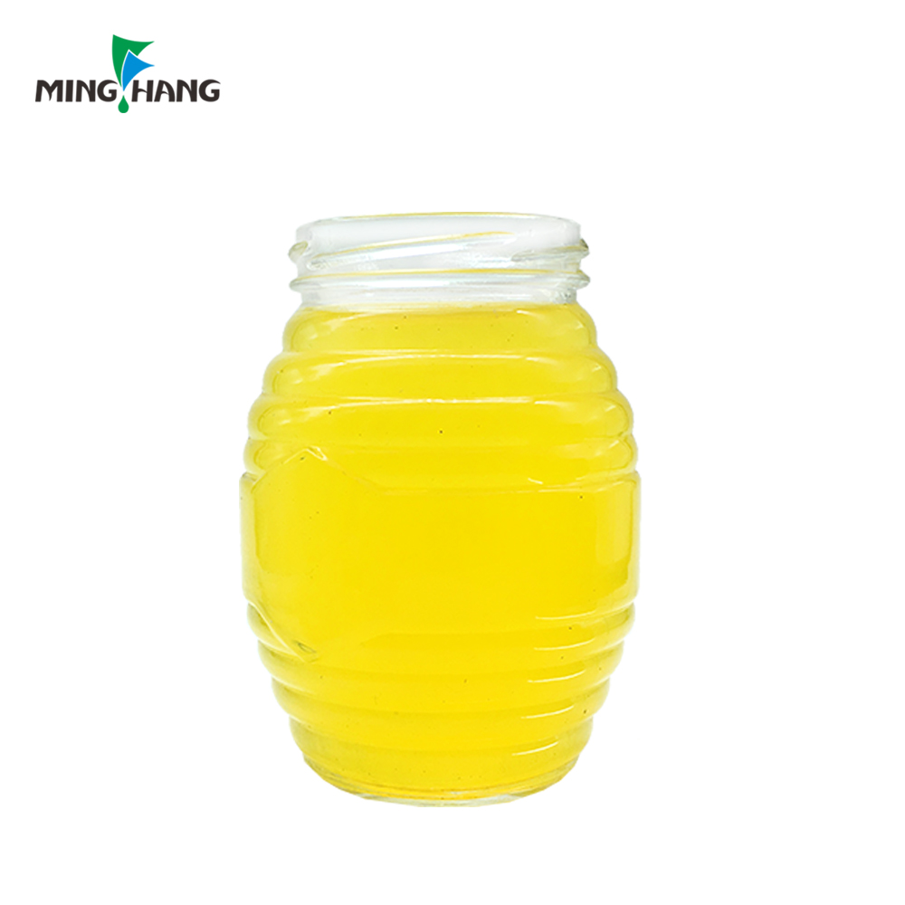Wholesale custom 700ml 350ml 180ml 80ml glass honey jar with Tin Lid