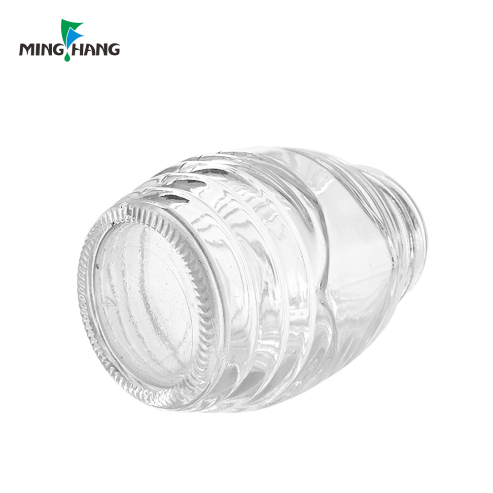 Wholesale custom 700ml 350ml 180ml 80ml glass honey jar with Tin Lid