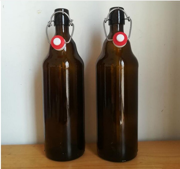 Wholesale custom beer bottle 330ml stubby amber glass beer bottle