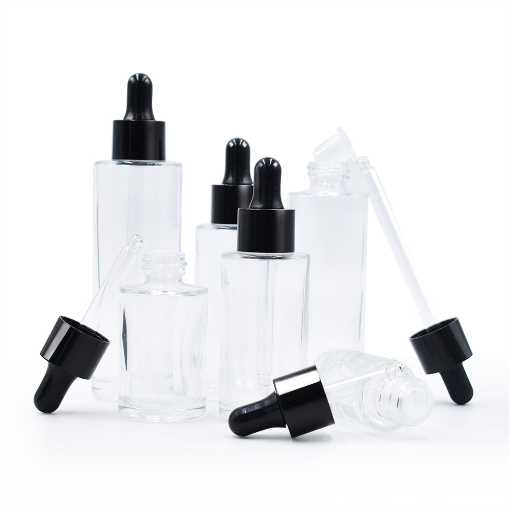 Wholesale custom clear 10ml 20ml 50ml 100ml glass bottle frosted glass bottle