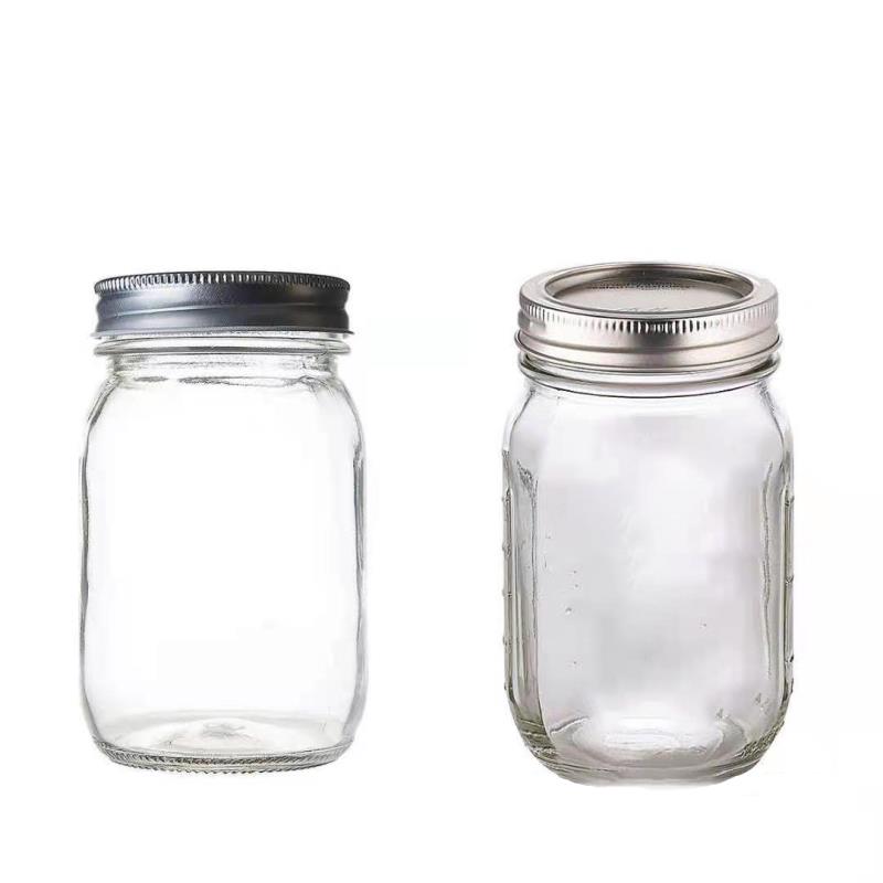 Wholesale custom clear Cheap Amazon HOT Selling jam glass bottle mason jar with lids