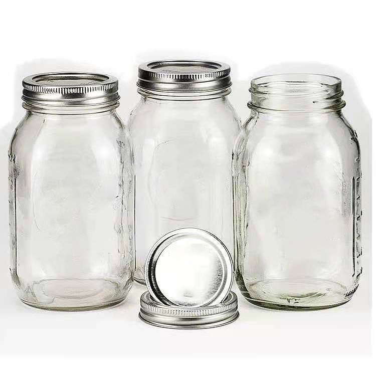 Wholesale custom clear Cheap Amazon HOT Selling jam glass bottle mason jar with lids