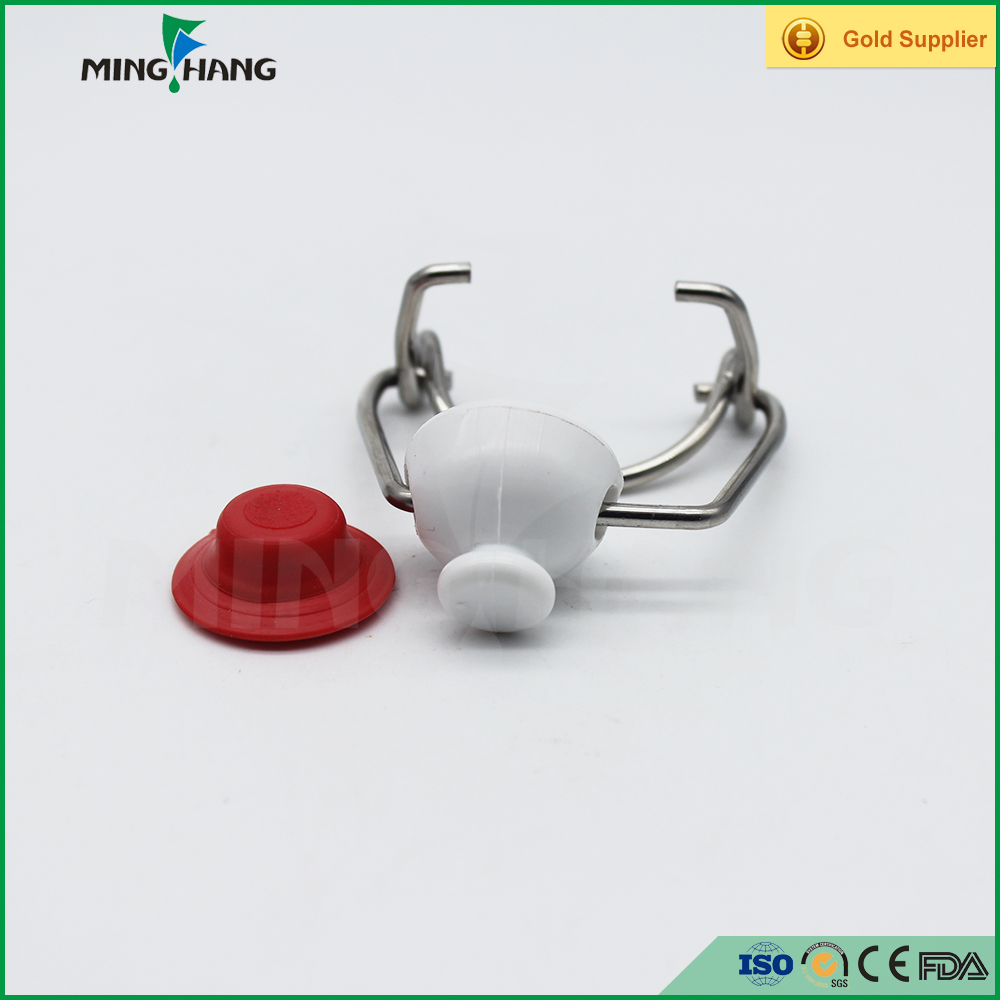 Wholesale custom clear glass beverage bottle with swing top lidfor beverages, oil, vinegar, kombucha, beer,water