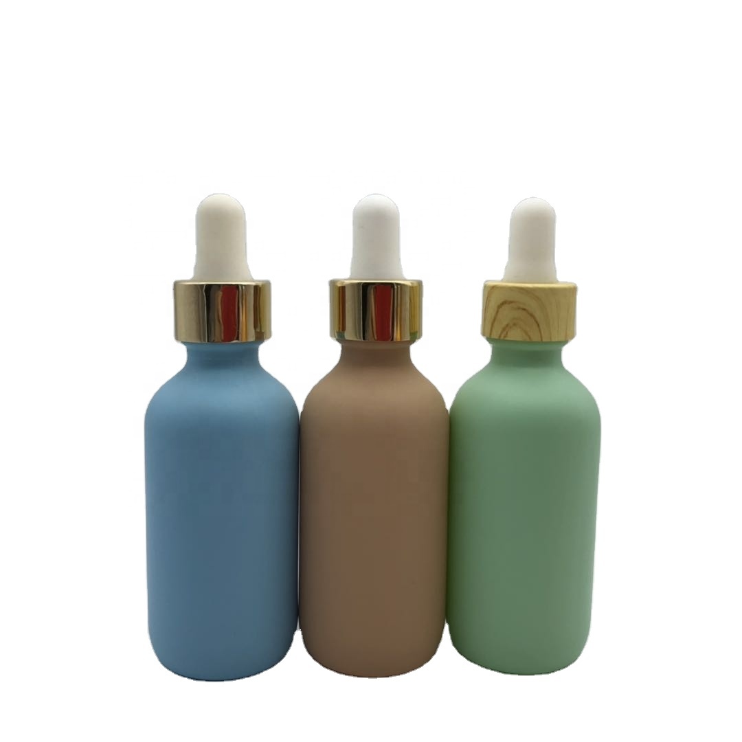 Wholesale custom colorful 5ml,10ml,20ml,30ml glass dropper bottle printing essential oil bottle