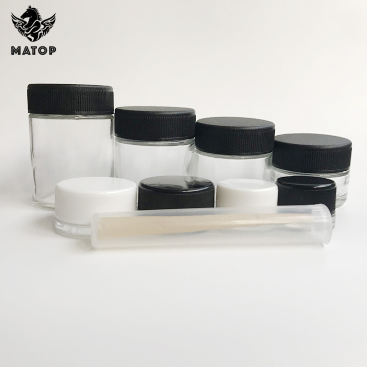 Wholesale custom colors Both sizes hemp stash jar
