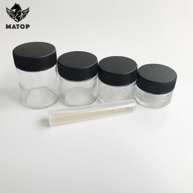 Wholesale custom colors Both sizes hemp stash jar