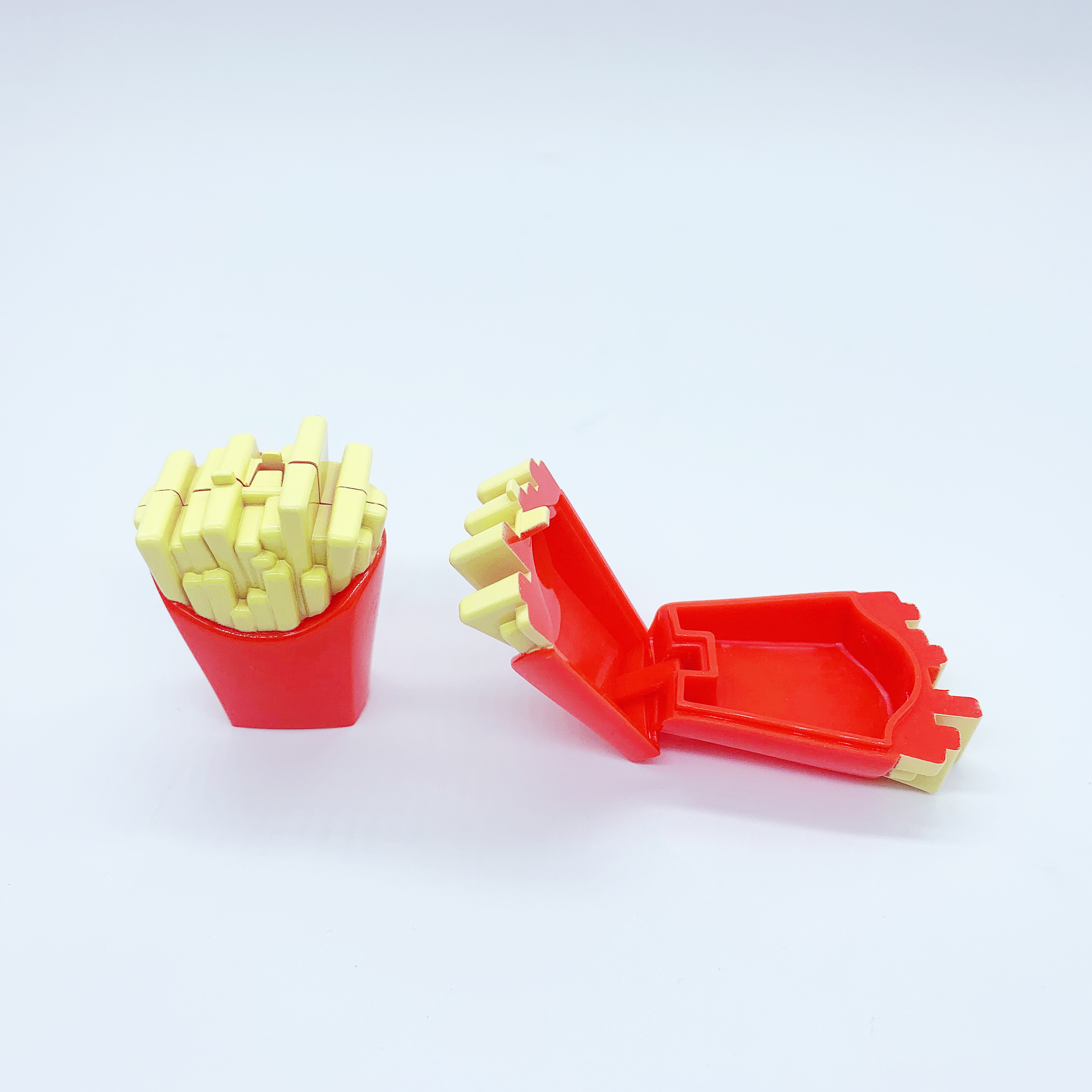 Wholesale custom cosmetics packaging cute cartoon hamburger fries shape cream bottle cream jar empty container