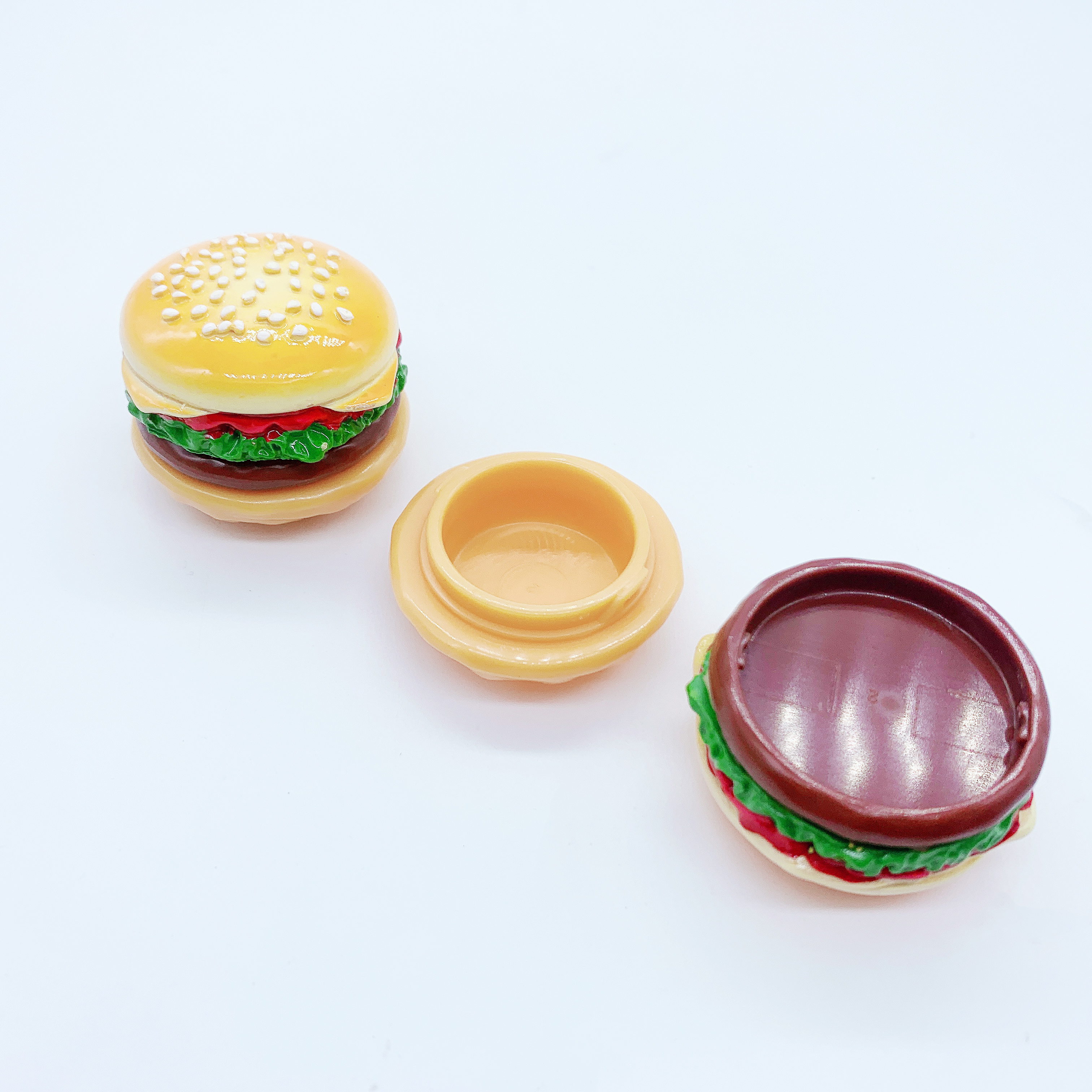 Wholesale custom cosmetics packaging cute cartoon hamburger fries shape cream bottle cream jar empty container