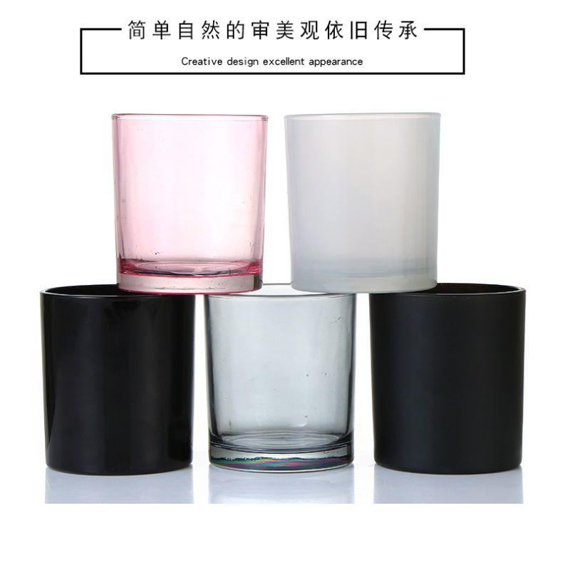 Wholesale custom decorative Scented decorations Mini candle Luxury Aroma Black Glass Candle