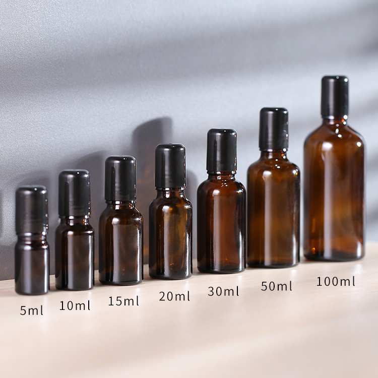 Wholesale custom high quality luxury empty packaging cosmetic 10ml roll on essential oil roller bottles