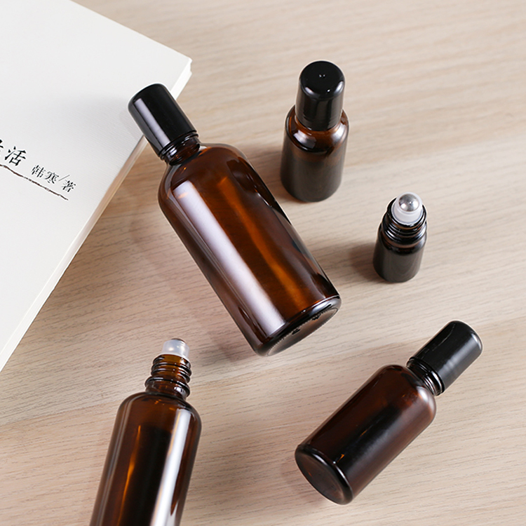 Wholesale custom high quality luxury empty packaging cosmetic 10ml roll on essential oil roller bottles