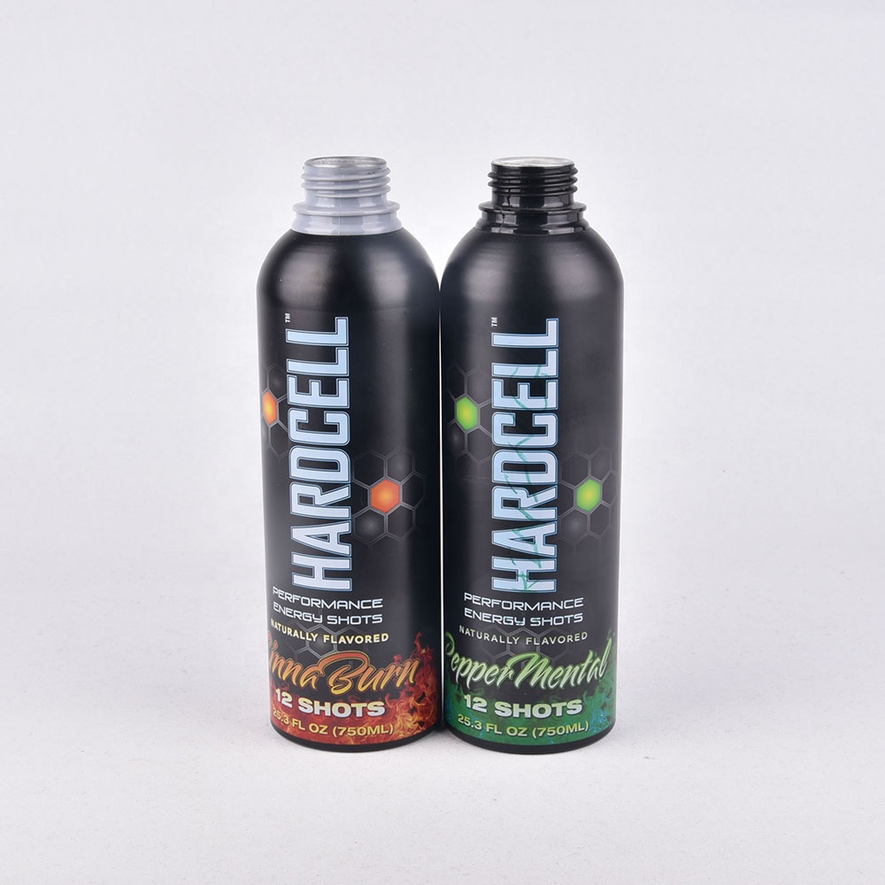 Wholesale custom logo aluminium bottle empty 500ml 750ml 1000ml aluminum bottles for vodka