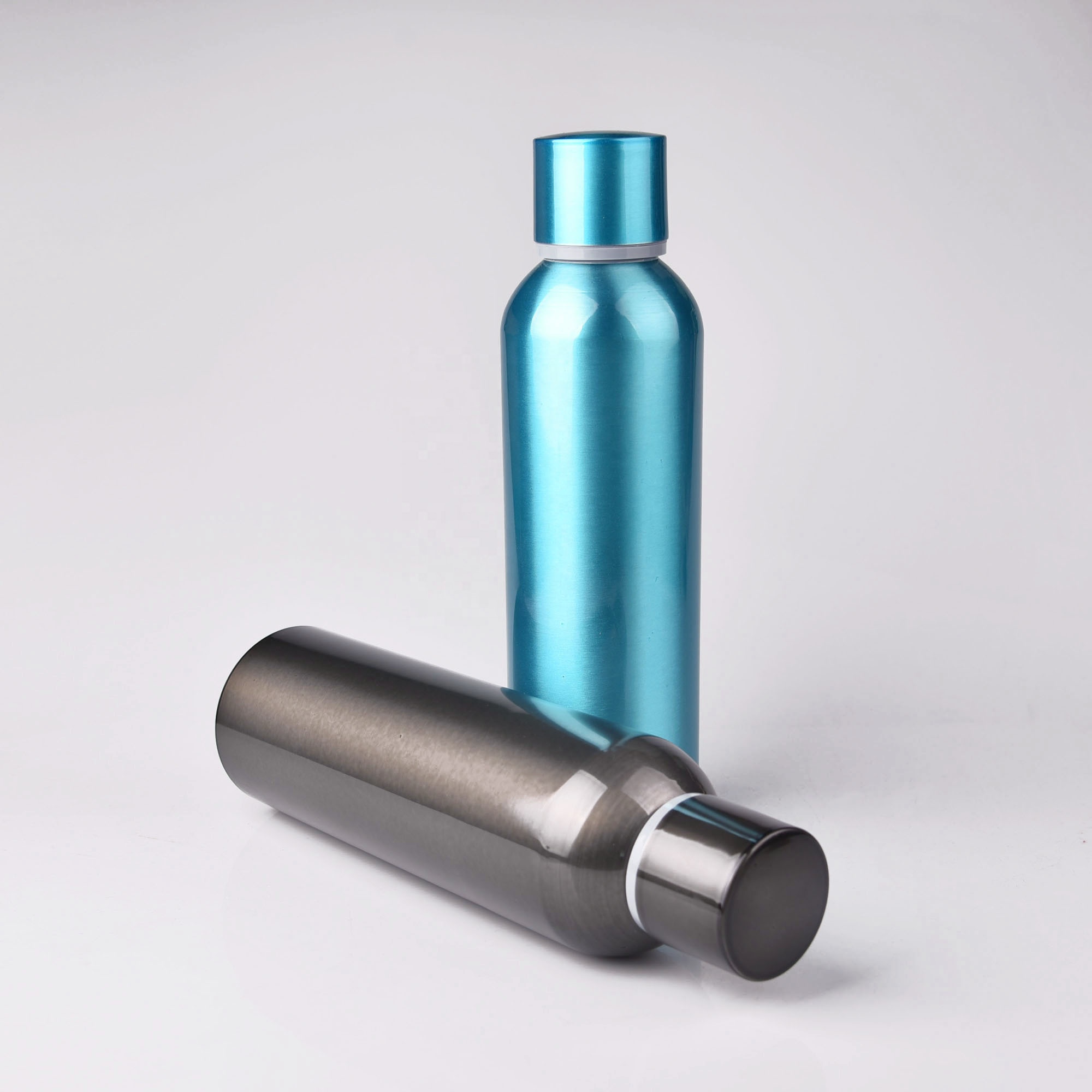 Wholesale custom logo aluminium bottle empty 500ml 750ml 1000ml aluminum bottles for vodka