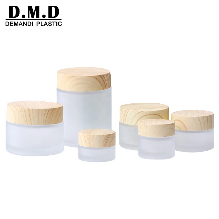 Wholesale custom logo empty rose gold cover lid 5ml 10ml 15ml 20ml 30ml 50ml 60ml cosmetic frosted glass lip scrub container